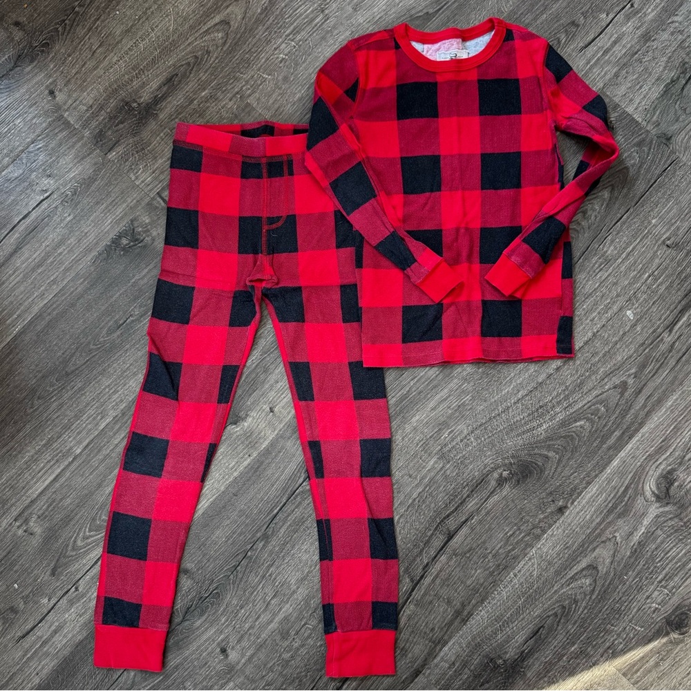 Crewcuts Red and Black Checkered Kids Pajama Set